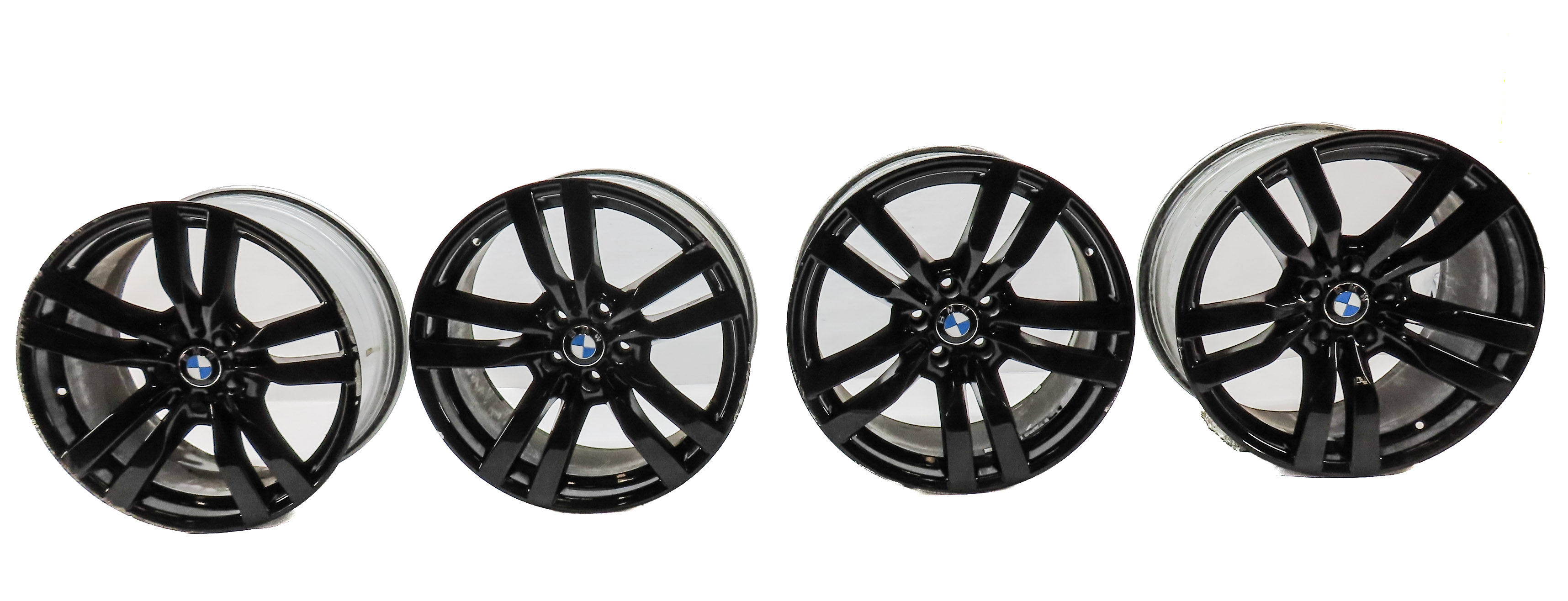 BMW 10-13 X5M 10-14 X6M E70 E71 20x11 ALUMINUM 5-DOUBLE SPOKE WHEEL RIM SET 4 — exact item pictured